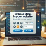 How to embed mcqs in blog post