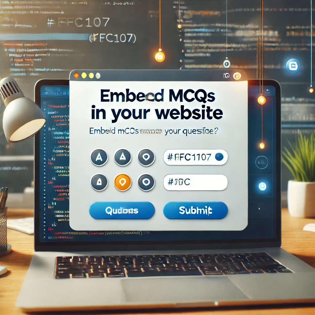 How to embed mcqs in blog post